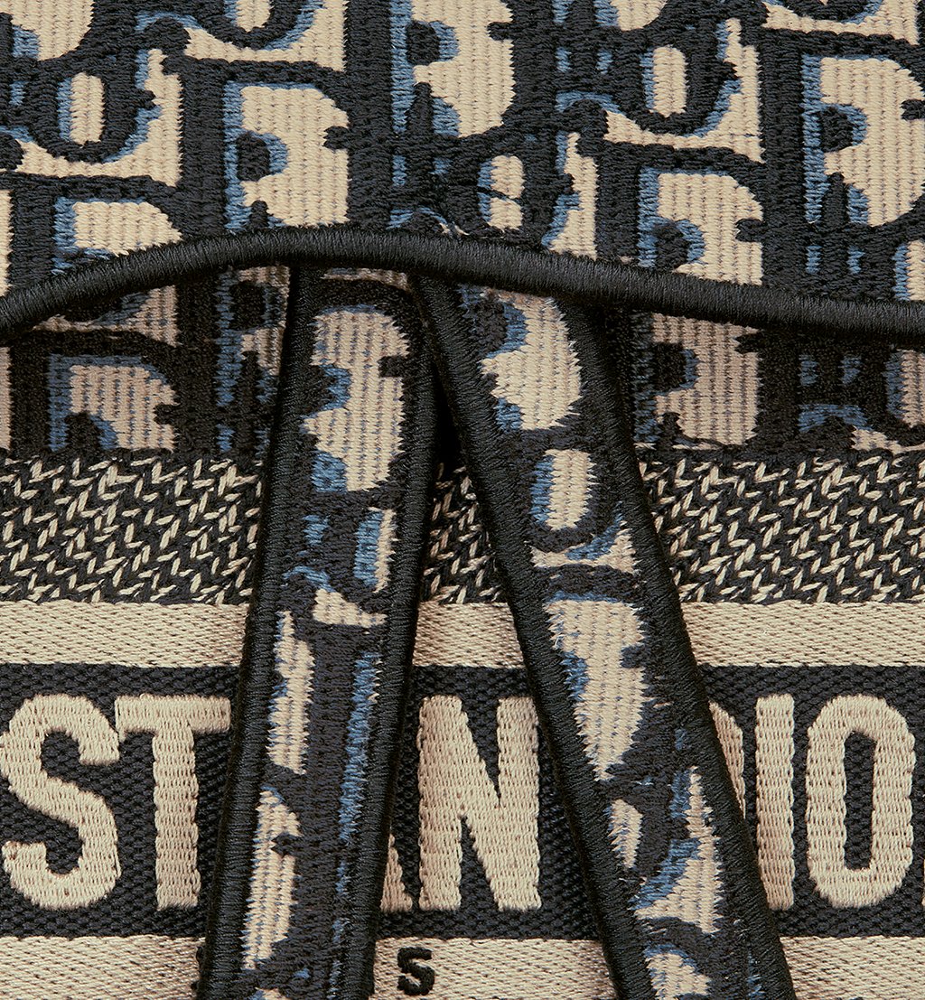 Dior Saddle Bag Blue Oblique Canvas