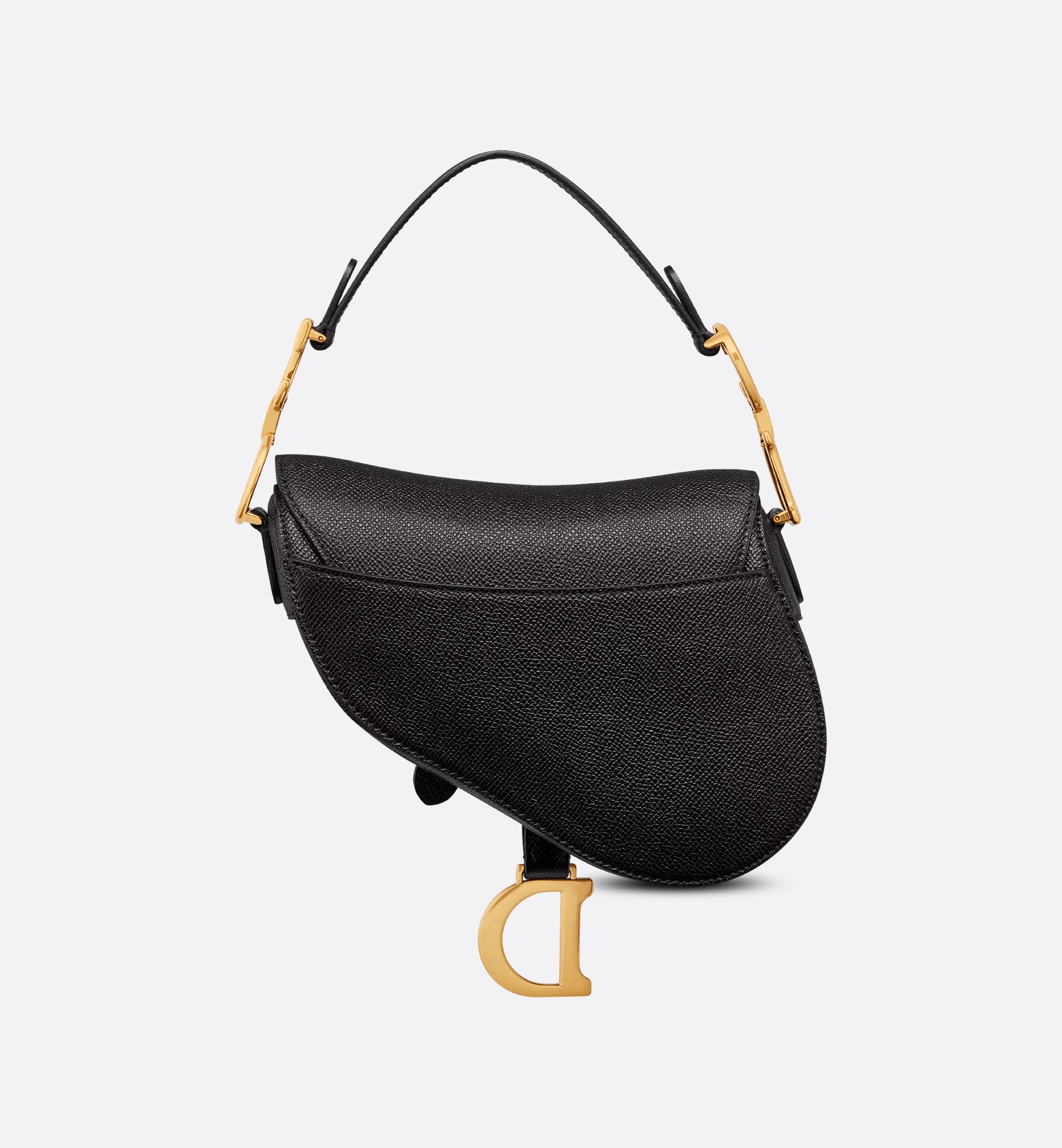 Dior Saddle Bag Black Grained Calfskin
