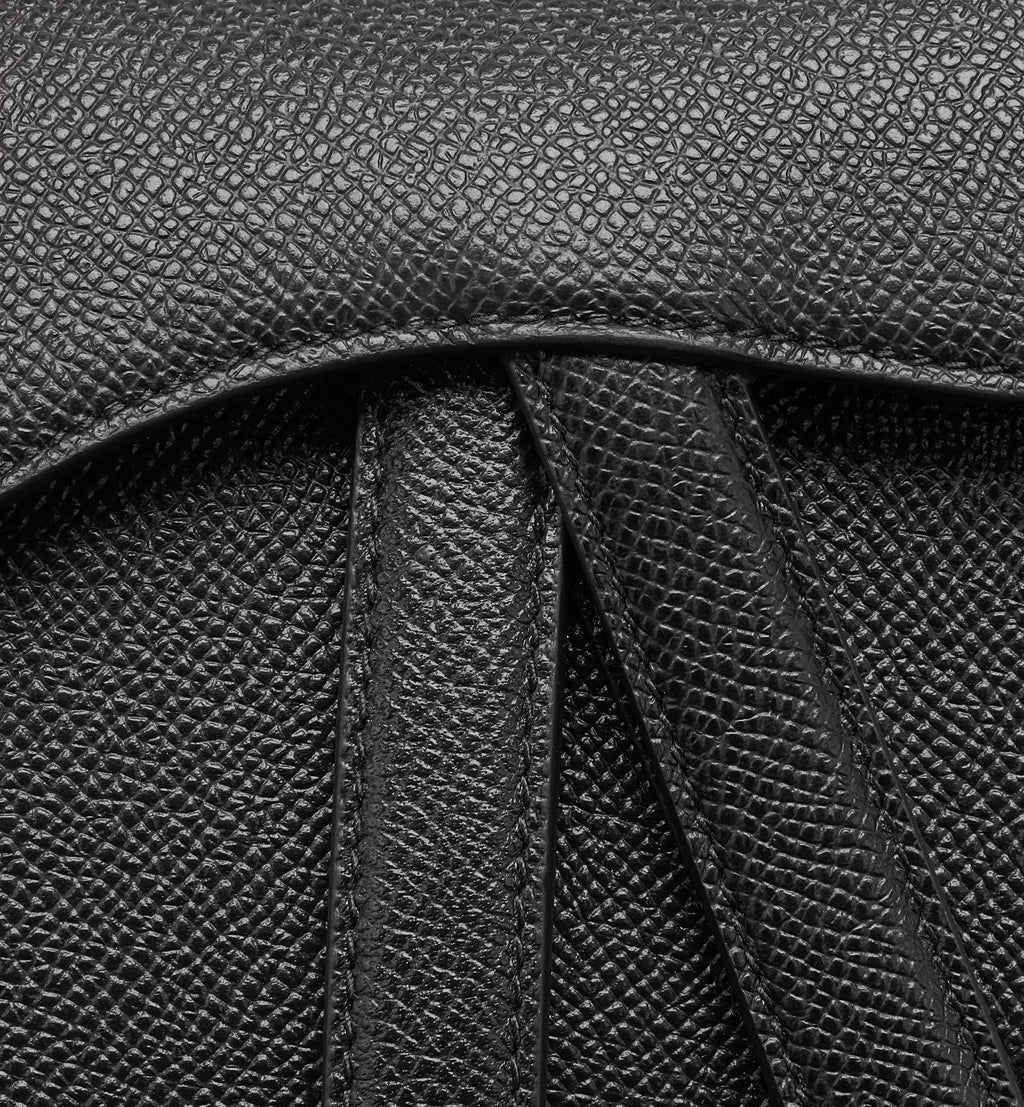 Dior Saddle Bag Black Grained Calfskin