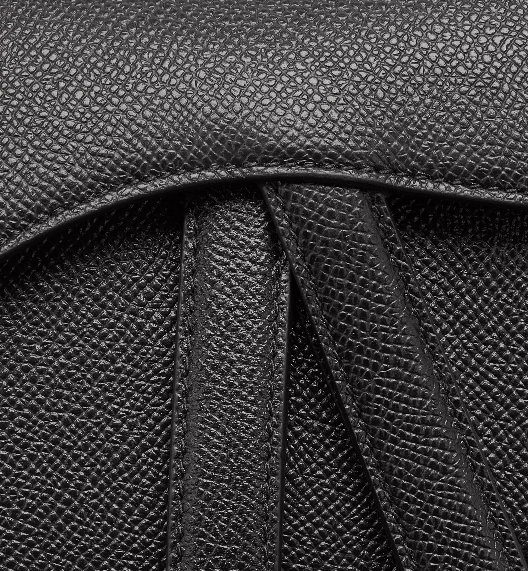 Dior Saddle Bag Black Grained Calfskin