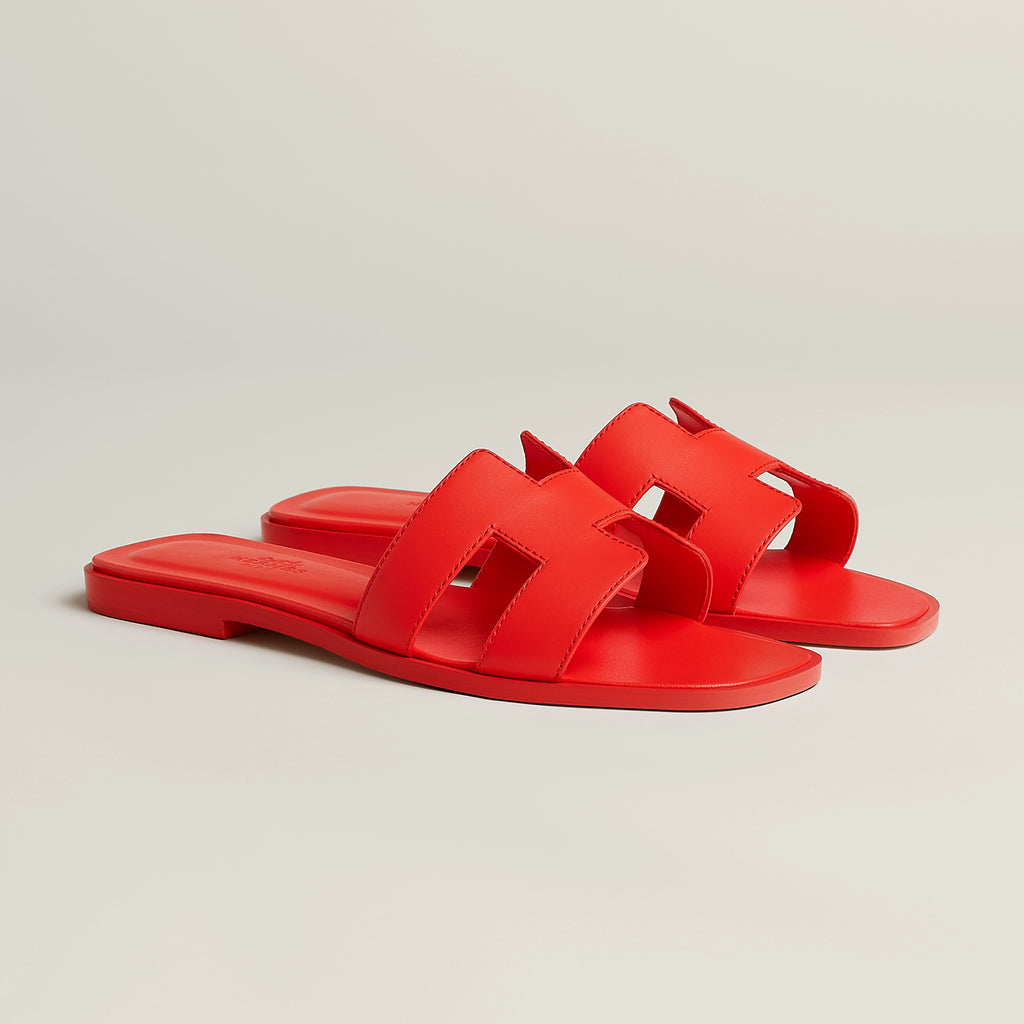 Hermes Oran Hill Sandal Rouge Rubis size
